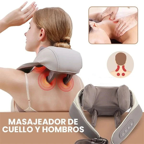 Masajeador 6D para Cuello y Hombros Max Pro