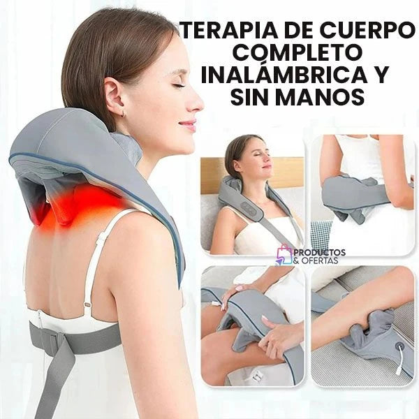 Masajeador 6D para Cuello y Hombros Max Pro