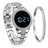 Reloj Digital Montre 360™ + Pulsera | Acero Inoxidable con Pedrería