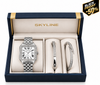 SKYLINE IMPERIAL™ | Set de Reloj y Pulseras En Acero Inoxidable