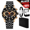 Reloj Cronógrafo Montre 360 -Acero Inoxidable más pulsera y billetera de obsequio